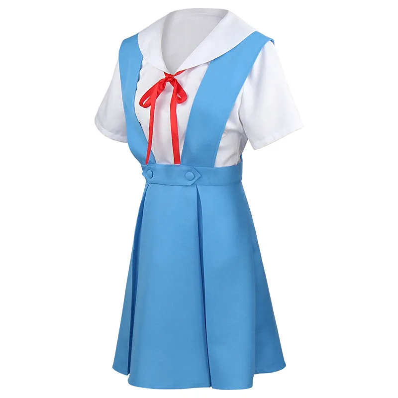 Anime Neon Genesis Evangelion Rei Ayanam Uniform Cosplay