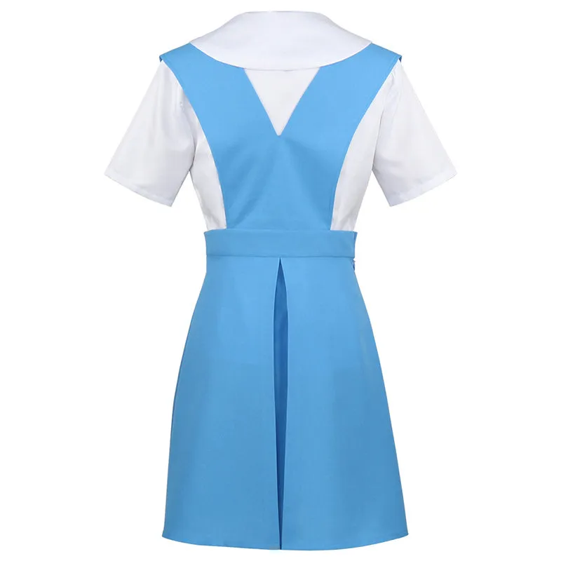 Anime Neon Genesis Evangelion Rei Ayanam Uniform Cosplay