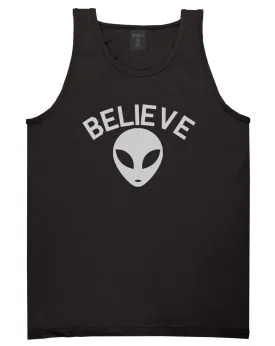 Believe Alien Mens Tank Top Shirt