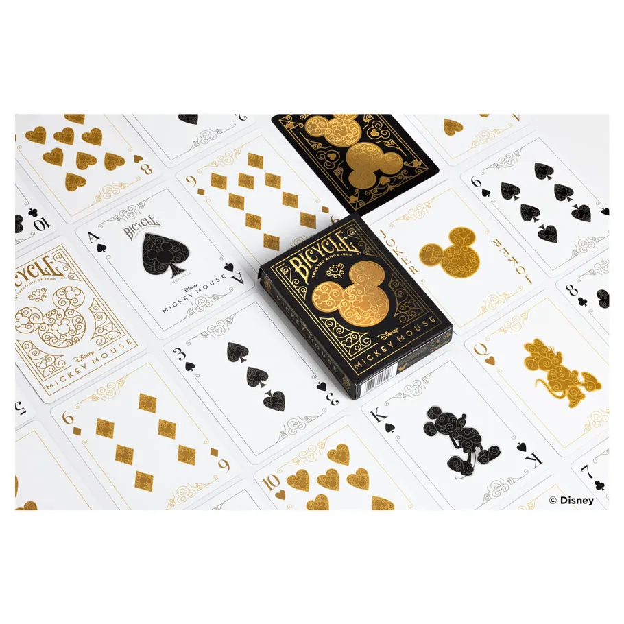 Bicycle Playing Cards: Disney Mickey Black & Gold