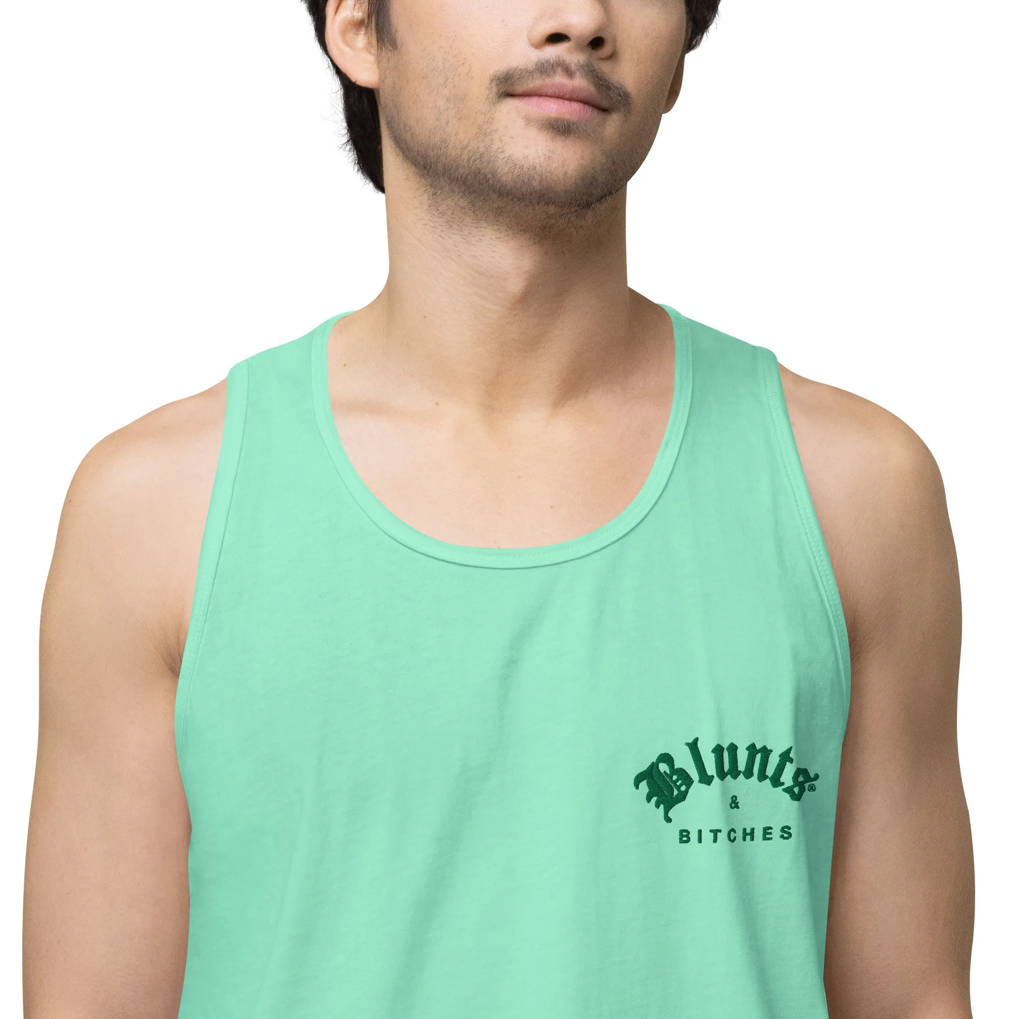 BLUNTS & BITCHES EMBROIDERY TANK