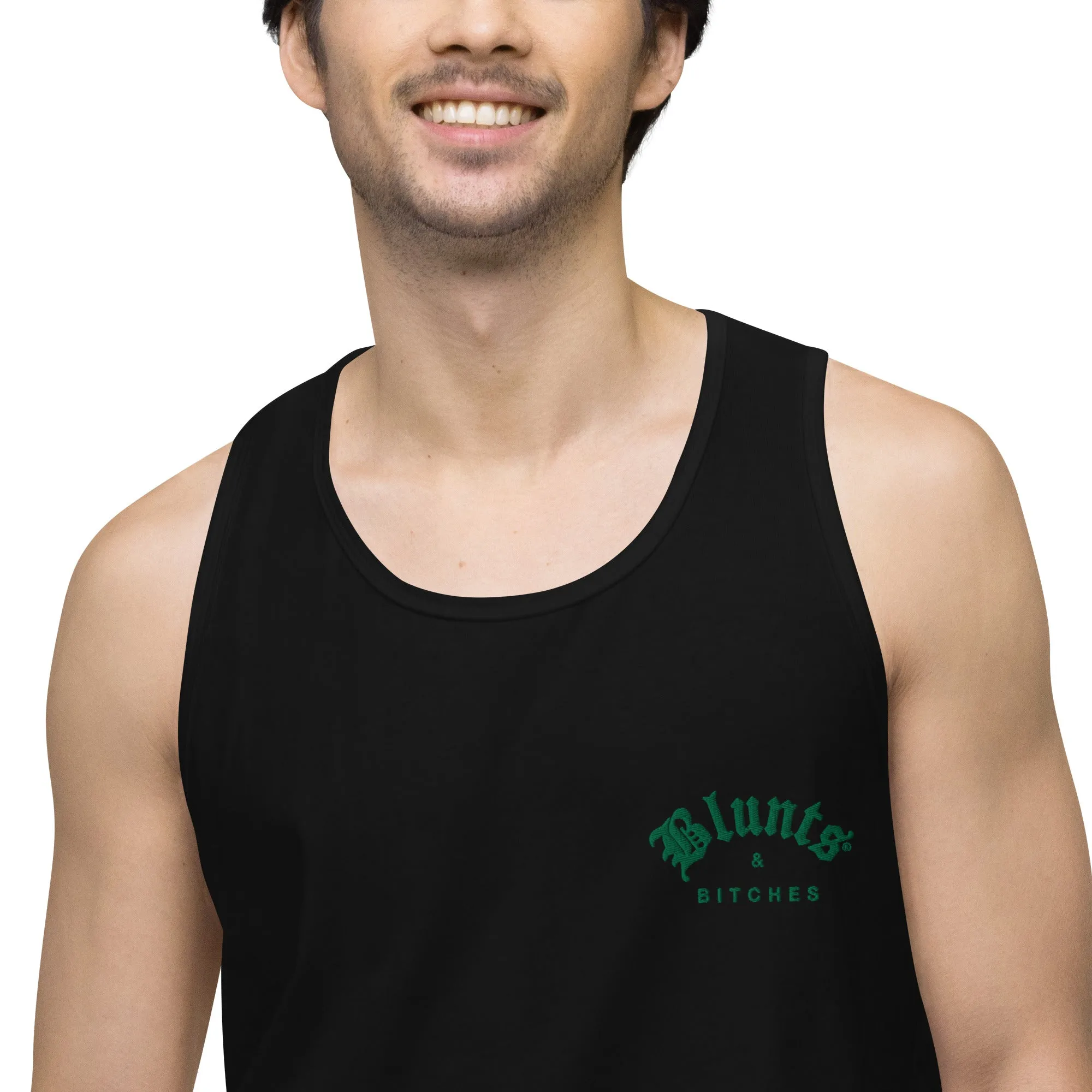 BLUNTS & BITCHES EMBROIDERY TANK