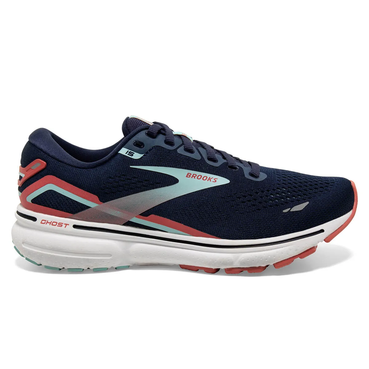 Brooks Ghost 15 Womens | Peacoat/canal Blue/rose