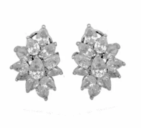 Cassandra Cluster Bridal Earrings