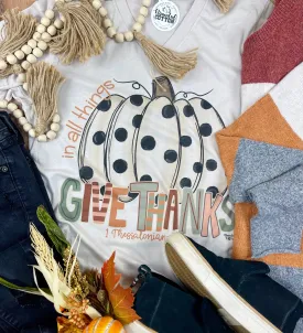 Give Thanks Pumpkin Graphic Tee