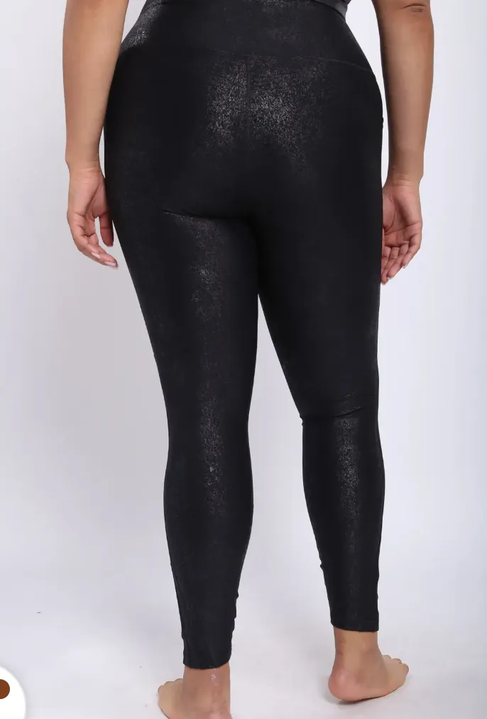 Highwaisted Foil Leggings Curvy