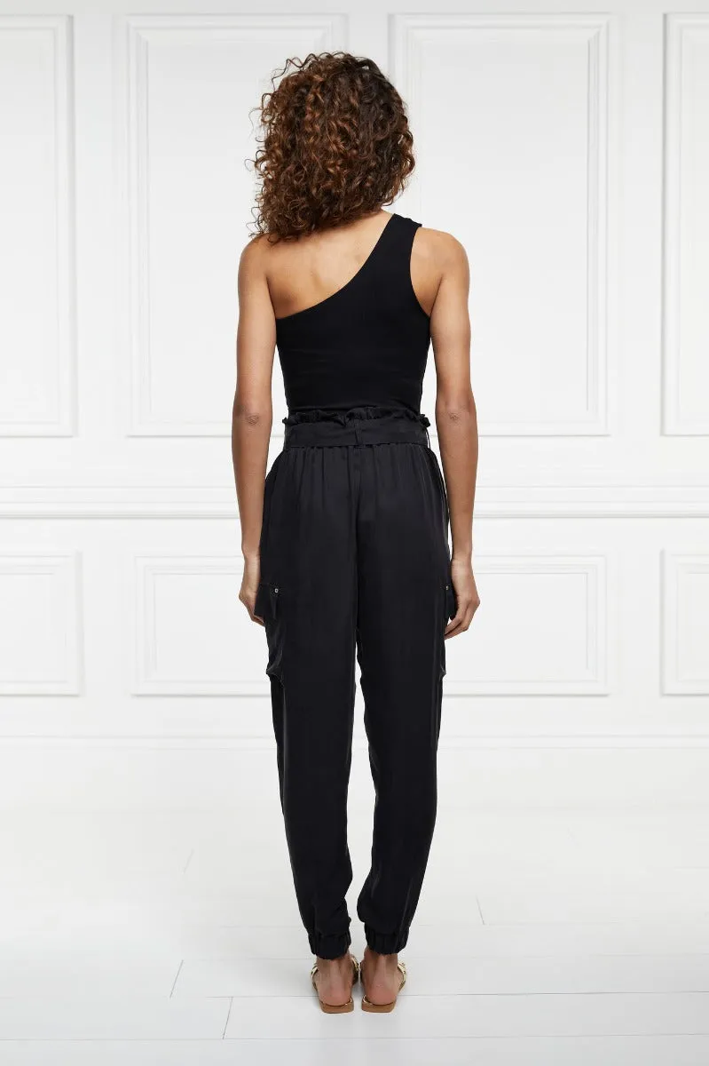 Holland Cooper Cupro Cargo Pant in Black