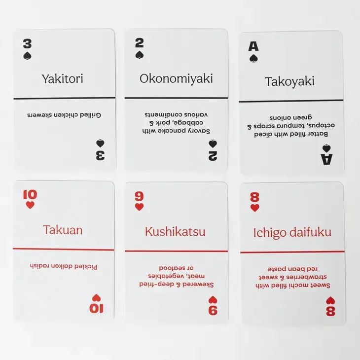 Japanese Street Food Playing Cards