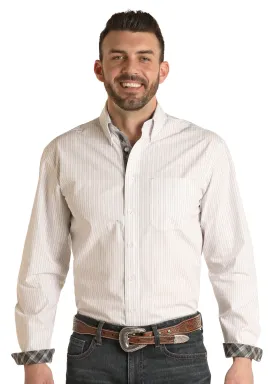 Men's Panhandle Fancy Stripe Long Sleeve Button Down