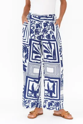 Ola Blue Tile Pants