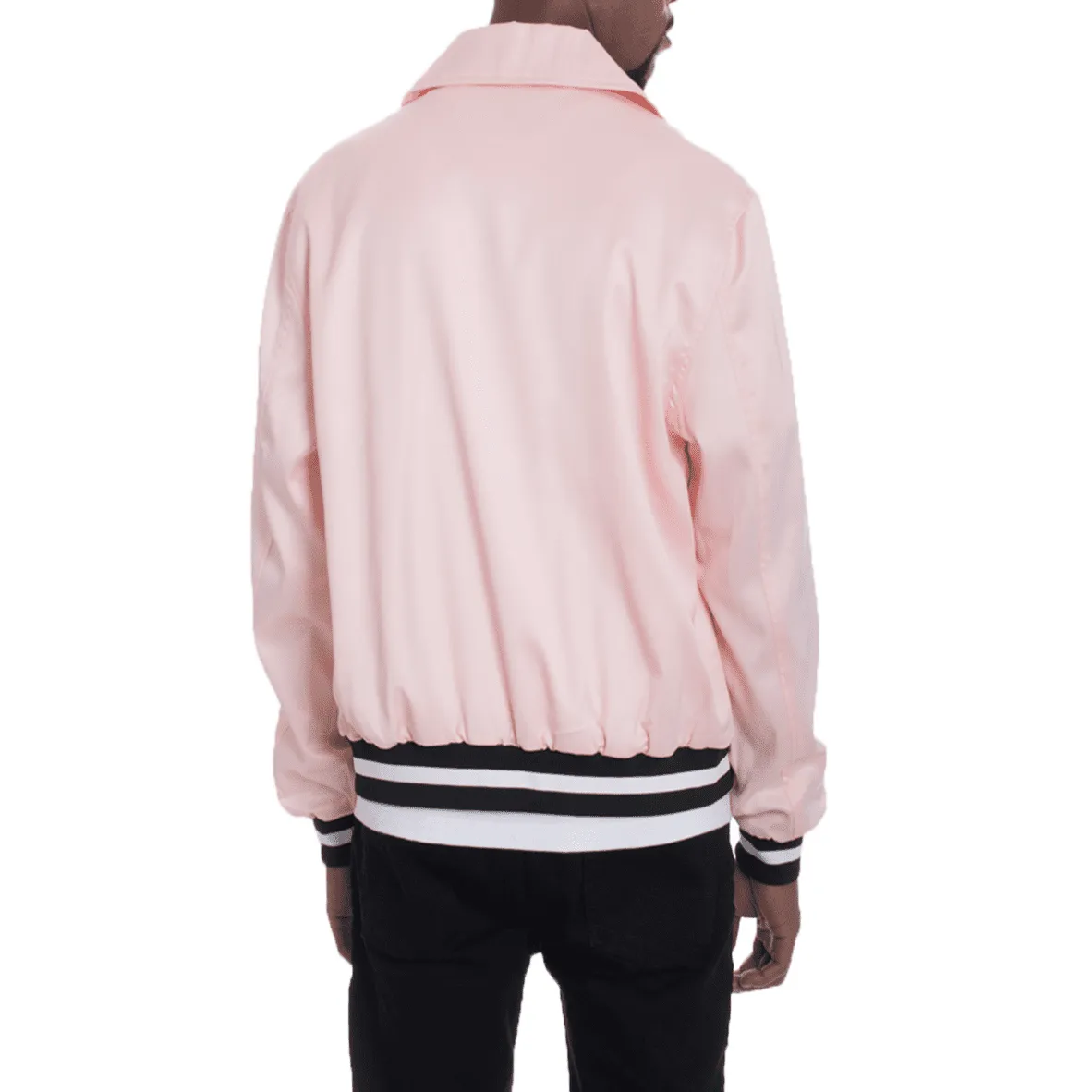 Pink Luxe Satin Bomber