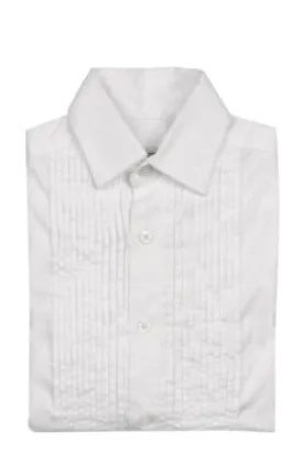 Plaza White Tuxedo Shirt