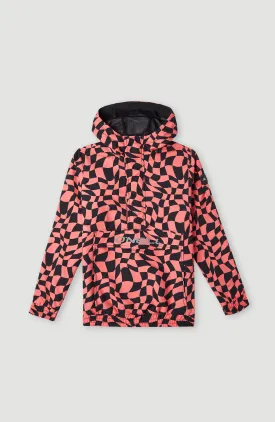 Ridge Anorak Jacket | Pink Checkboard