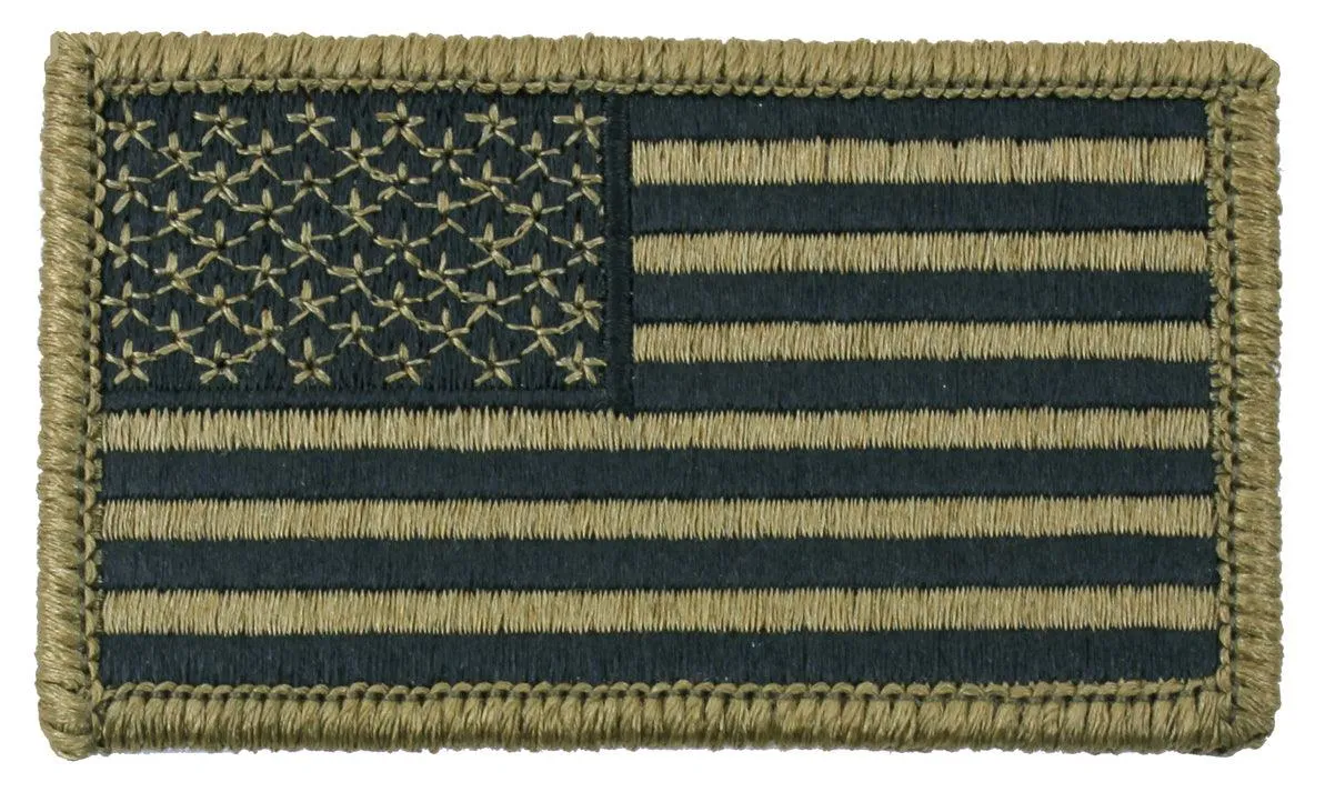 Rothco OCP American Flag Patch With Hook Back