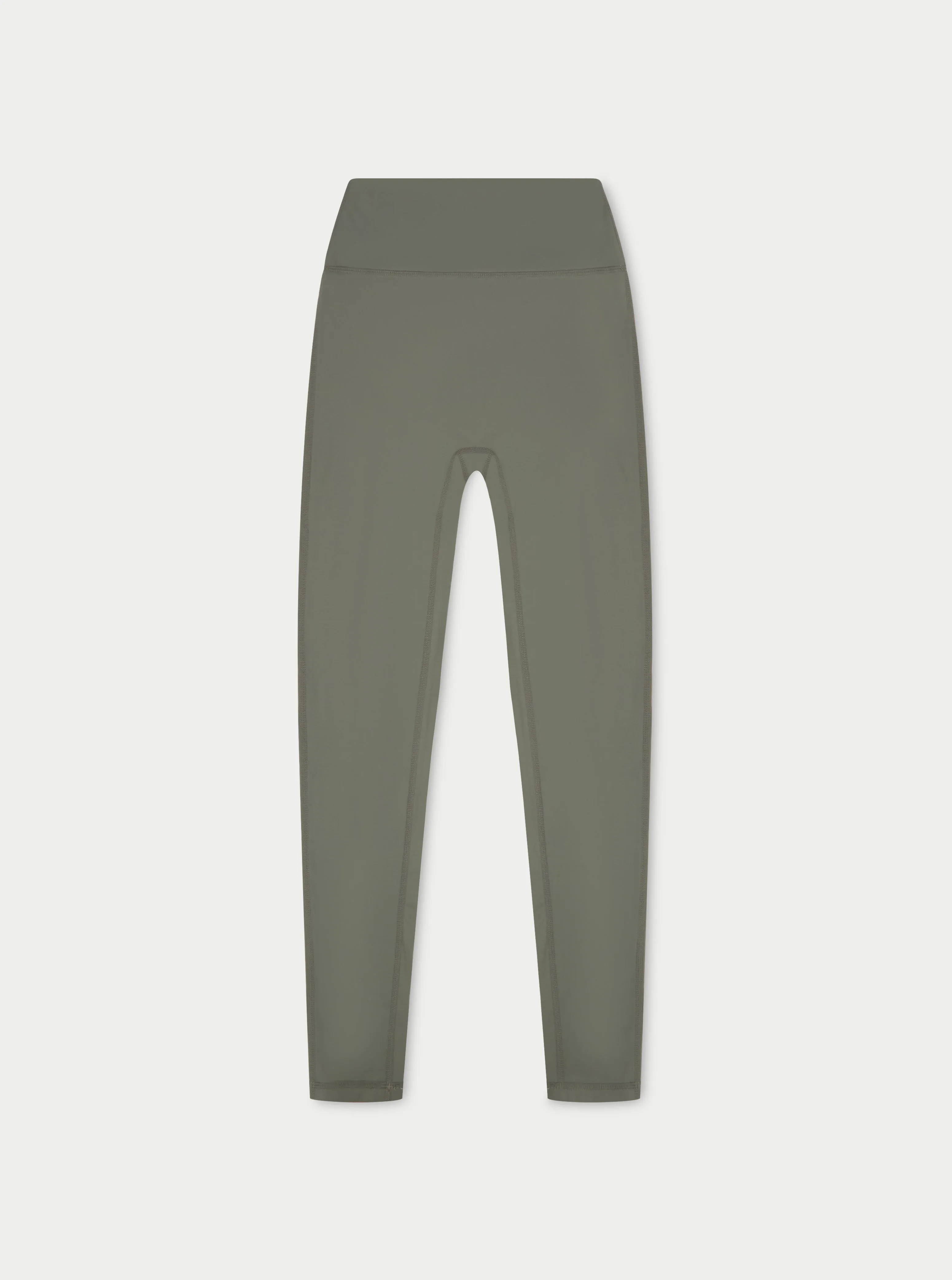 SCULPTING STRETCH EMBLEM LEGGINGS - KHAKI