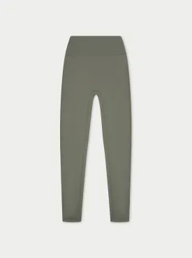 SCULPTING STRETCH EMBLEM LEGGINGS - KHAKI