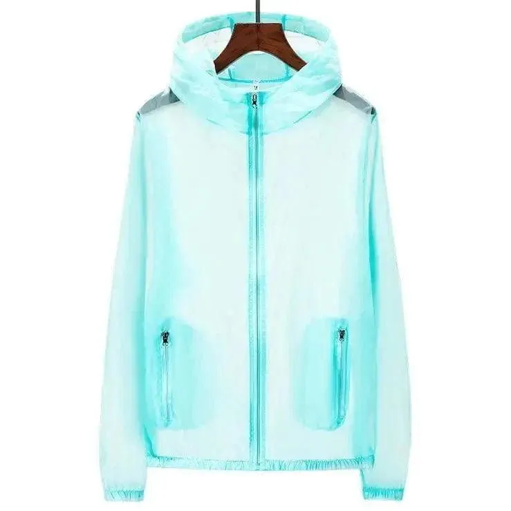 Summer Thin Breathable Windbreaker Plus Size Couple Skin