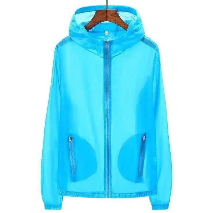 Summer Thin Breathable Windbreaker Plus Size Couple Skin