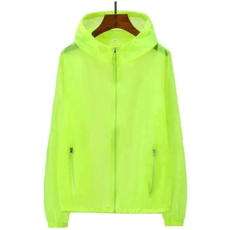 Summer Thin Breathable Windbreaker Plus Size Couple Skin