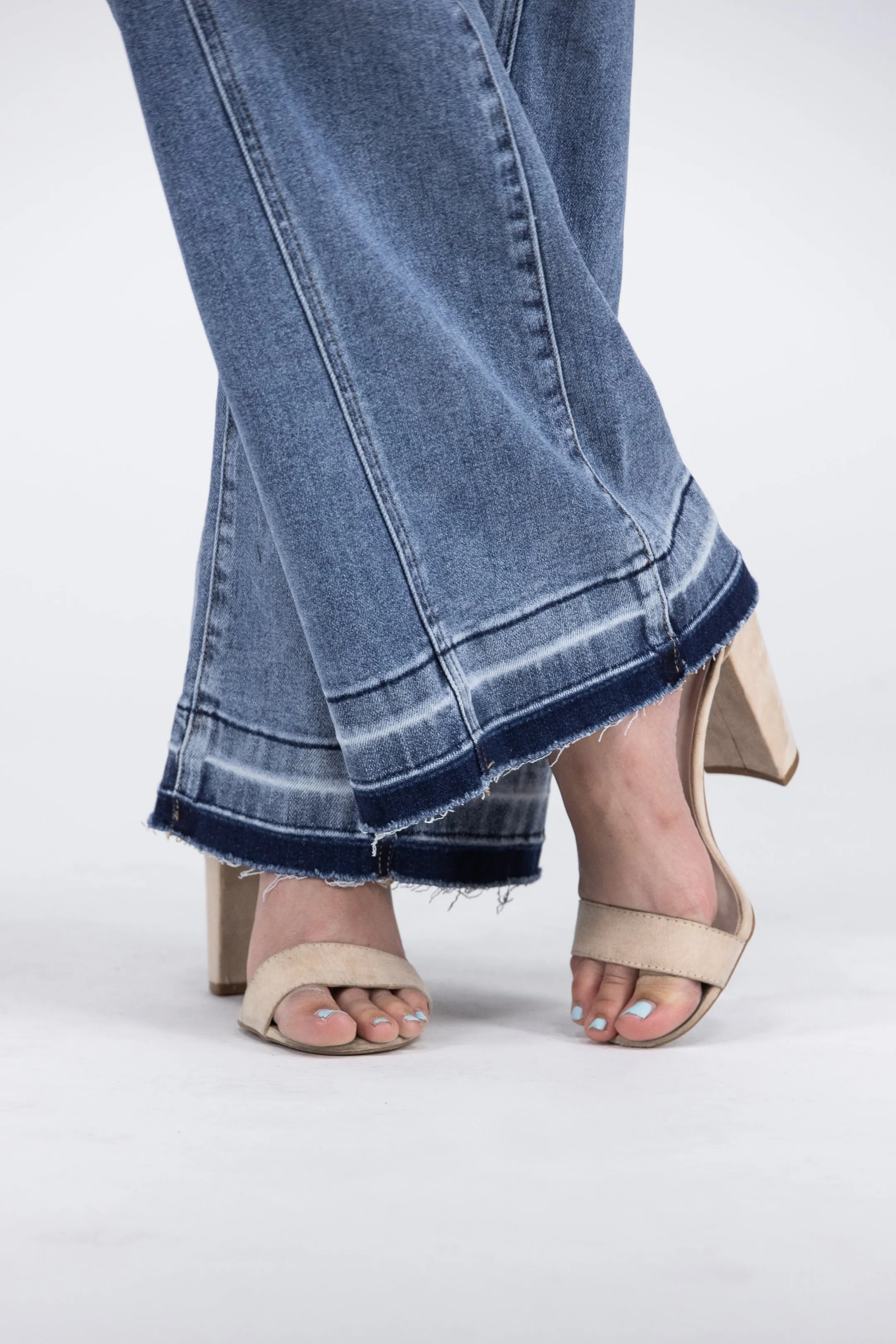 Take Me To Cali from Risen: High-Rise Button Fly Wide Leg Denim