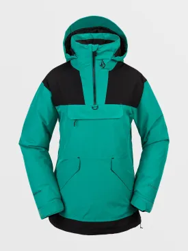 Womens Fern Insulated Gore Pullover - Vibrant Green