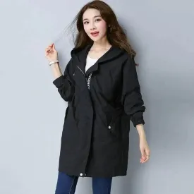 Women's Windbreaker Mid-Length Korean Spring Dress